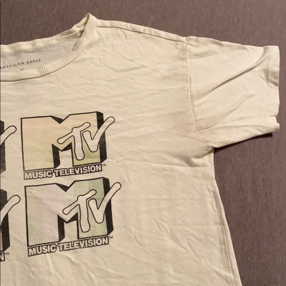 creme mtv cropped top - Picture 2 of 3